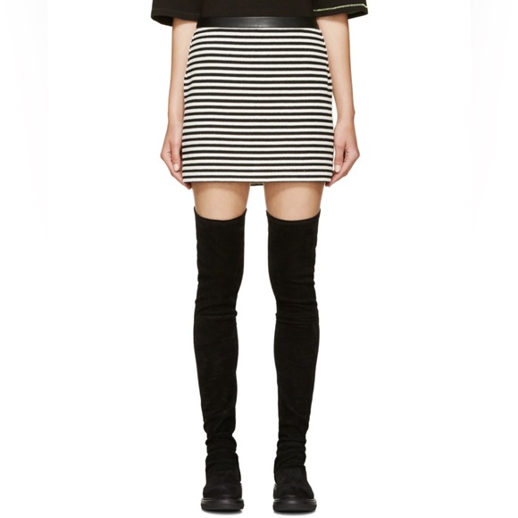 T by Alexander Wang • Twisted Stripe Mini Shirt • SZ 4 • Retail $350 - Picture 6 of 16